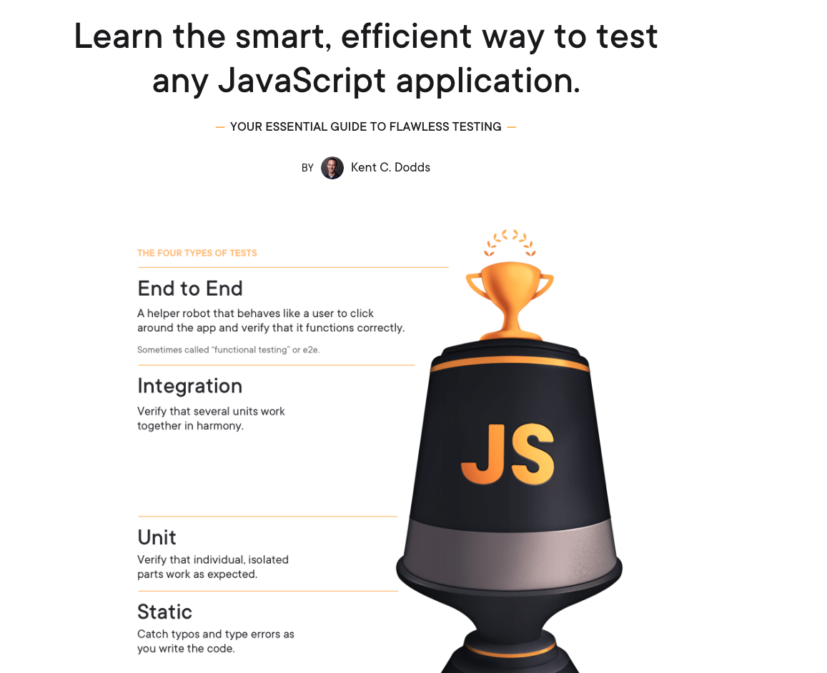 C. Dodds – Testing JavaScript with Kent C Dodds(代码)