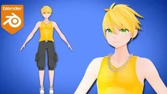 Udemy中英字幕 – Blender Anime Character Modeling Course