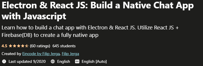 Electron & React JS：使用 Javascript 构建原生聊天应用程序 ( Electron & React JS ...