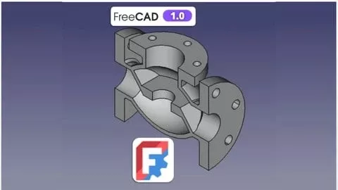 Udemy中英字幕 – FreeCAD 1.0 For Beginner: Learn 3D Modeling from Scratch !